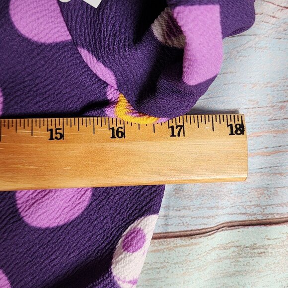 LuLaRoe Purple Polka Dot Ameilia Jack Skellington Dress Medium NWT - Picture 12 of 13